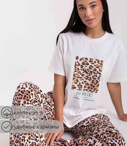 Комплект для дома женский (джемпер, брюки) 6714/12